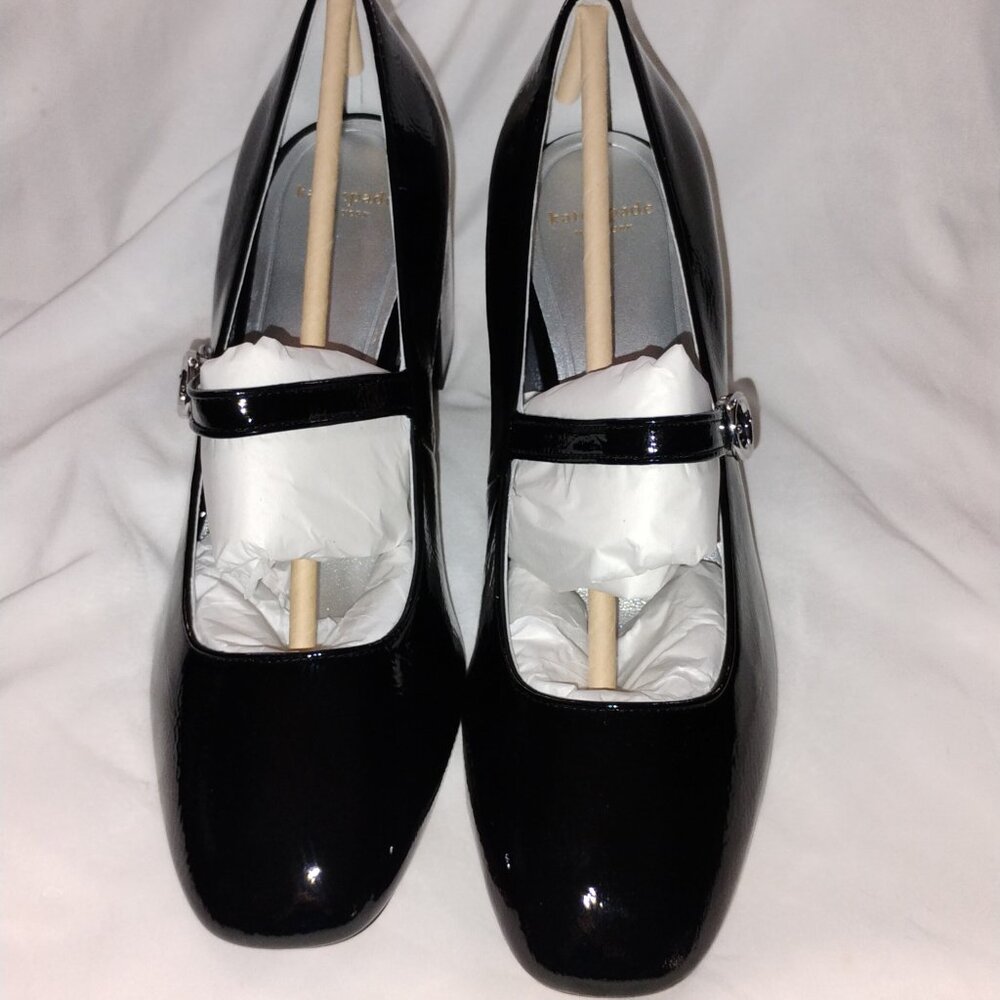 Kate Spade New York  Black Mary Jane High Heel Pumps Size 9.5 Brand New in Box - Picture 7 of 16
